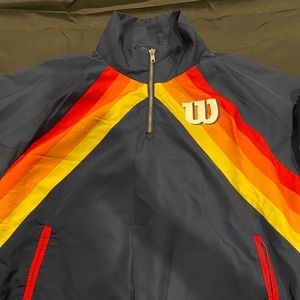 Wilson wind breaker jacket navy blue. Size M